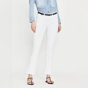 FRAME Le Crop Mini Boot Jeans in Blanc White Size 27